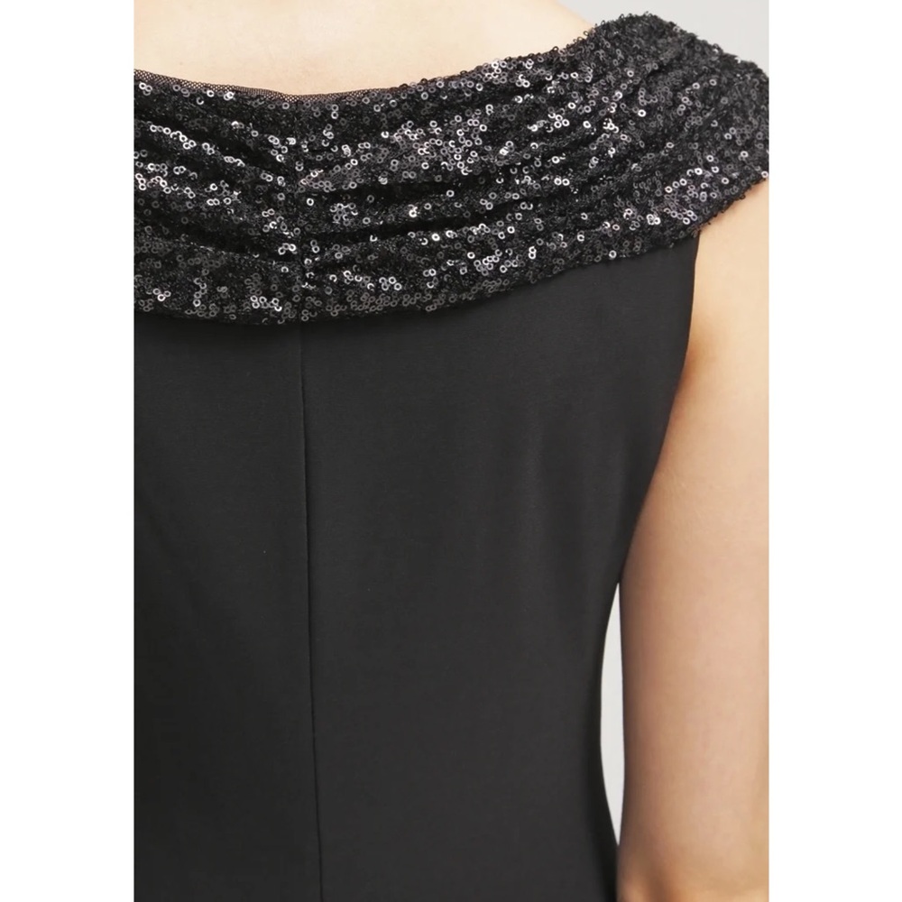 Like New Lauren Ralph Lauren Black Sequin Embellished Maxi Dress - Picture 8 of 15